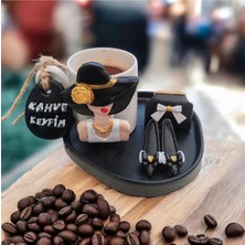 Rivelcandle “zarafetin Kahve Hali – Siyah Aşkına Taş Tozu Fincan Seti” (1 Kişilik )