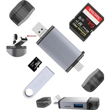 Store Mania Ieg™ ZR428 T993A Type-C 3 In 1 Card Reader