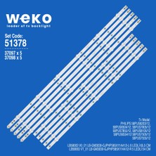 Weko 58PUS7555/12 51368 58'' Inç 5 Adet Tv LED Bar Takım