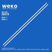 Weko KDL-55HX72D 36427/36428 55'' Inç 2 Adet Tv LED Bar Takım