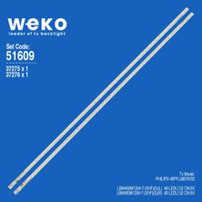 Weko 46PFL3807K/02 51609 46'' Inç 2 Adet Tv LED Bar Takım