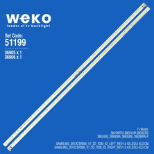 Weko 39E61HR 36906 36905 32'' Inç 2 Adet Tv LED Bar Takım