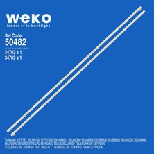 Weko 55UB9100 55FB7500 55UA9800 55UA8300 34702 55'' Inç 2 Adet Tv LED Bar Takım