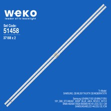 Weko QE49LS01TAUXTK QE49Q60RATXTK 37188 49'' Inç 2 Adet Tv LED Bar Takım