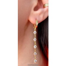 Wind Silver Tasarım Küpe 925 Ayar