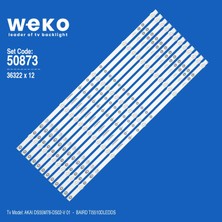 Weko DS55M78-DS02-V 01 36322 55'' Inç 10 Adet Tv LED Bar Takım