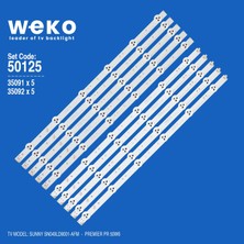 Weko SN049LD9001-AFM 50125 49'' Inç 10 Adet Tv LED Bar Takım