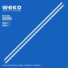 Weko 55UJ6540-UB 55UJ6585 35829 55'' Inç 2 Adet Tv LED Bar Takım