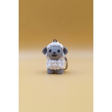 Rodopiva Örgü Desenli Koyun Anahtarlık (Plastik)