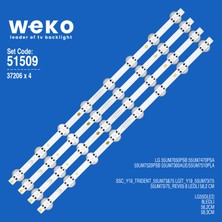 Weko 55UM7650PSB 55UM7470PSA 37206 55'' Inç 4 Adet Tv LED Bar Takım