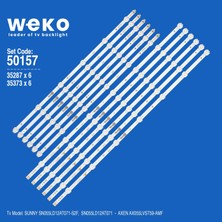 Weko SN055LD12AT AX055LVST 50157 55'' Inç 12 Adet Tv LED Bar Takım