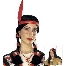 Store Mania Ieg™ Tüylü Örgülü Hint Peruğu Kızılderili Peruğu