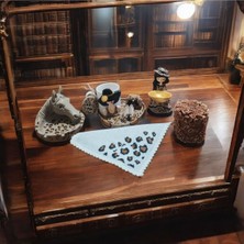 Rivelcandle Leopar Desenli Kadın Figürlü 1 Kişilik Hediye Seti