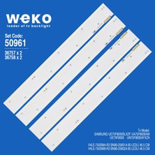Weko UA75F8000AM UE75F8000 UN75F8000AFXZA 36757 75'' Inç 4 Adet Tv LED Bar Takım
