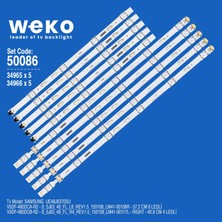 Weko UE48J6370SU V5DF-480DCA-R2 48'' Inç 10 Adet Tv LED Bar Takım