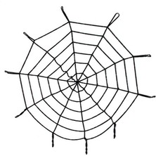 Store Mania Ieg™ Halloween Cadılar Bayramı Örümcek Ağ Dekor Siyah 1.5 Metre