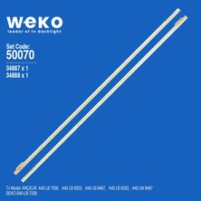 Weko A40 Lb 7336 A40 Lb 6323 50070 40'' Inç 2 Adet Tv LED Bar Takım
