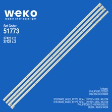 Weko BDL7030QD 51773 70'' Inç 4 Adet Tv LED Bar Takım