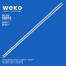 Weko UE55K5170 UE55K5102 50910 55'' Inç 2 Adet Tv LED Bar Takım