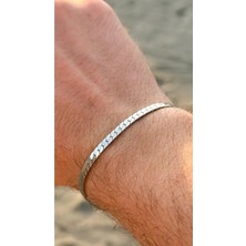 Wind Silver Özel Tasarım Bileklik 925 Ayar