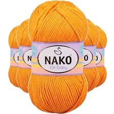 Store Mania Ieg™ 5 Adet Elite Baby El Örgü Ipi Tüylenmeyen Bebek Yünü Portakal Kabuğu 4038