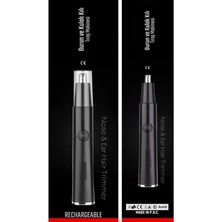 Özgürce Hızlı ve Pratik Burun ve Kulak Kılı Temizleme Cihazı, Erkek Bakımına Uygun