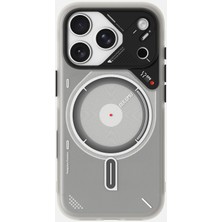 Aulumu iPhone 17 Pro Max Uyumlu Karanlıkta Hafif Parıldayan Magsafe Özellikli A17 Frosted Kılıf