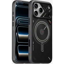 Aulumu iPhone 17 Pro Max Uyumlu Karanlıkta Hafif Parıldayan Magsafe Özellikli A17 Frosted Kılıf