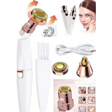 Özgürce Çift Başlıklı Elektrikli Yüz ve Kaş Bıyık Epilasyon Aleti, Şarjlı