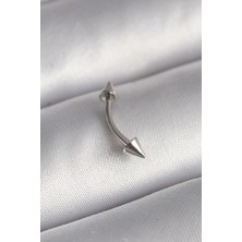 Shopwave 316L Çelik Gümüş Renk Çivi Model Piercing