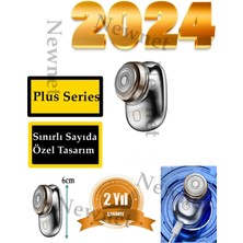 Özgürce Mini Seyahat Tipi Gümüş Renk Şarjlı Traş Makinesi, Kompakt ve Şık