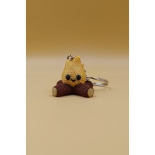 Rodopiva Örgü Desenli Kamp Ateşi Anahtarlık (Plastik)