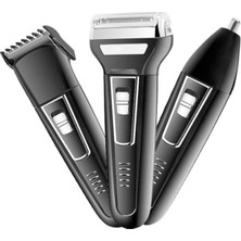 Özgürce 3'lü Çok Fonksiyonlu Şarjlı Sakal ve Burun Tıraş Seti