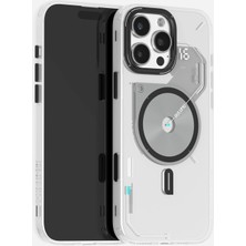 Aulumu iPhone 16 Pro Max Uyumlu Karanlıkta Hafif Parıldayan MagSafe Özellikli A16 Frosted Kılıf