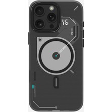 Aulumu iPhone 16 Pro Max Uyumlu Karanlıkta Hafif Parıldayan MagSafe Özellikli A16 Frosted Kılıf