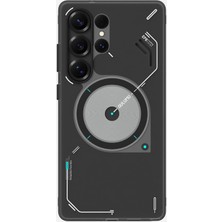 Aulumu Samsung Galaxy S25 Ultra Uyumlu MagSafe Karanlıkta Parıldayan Frosted Kılıf - Soğutma Sistemli