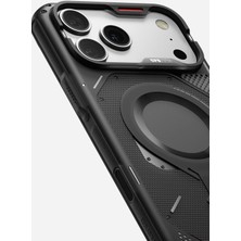 Aulumu iPhone 17 Pro Uyumlu MagSafe Özellikli A17 Rugged Outdoor Kılıf - Soğutma Kanallı Köşe Korumalı Zırh