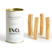 Braventa Collection Wood.co Palo Santo Ağaç Tütsü 4 Adet | 40GR – Peru Negatif Enerjiyi Uzaklaştırın - Rahatlatıcı ve Me
