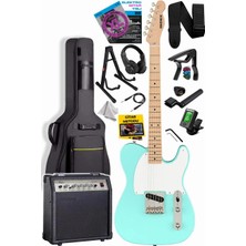 Braventa Collection TLX-50GR-30AMP Tele Kasa Maple Klavye 2 Single-Coil 30W Amfili Elektro Gitar