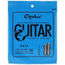 Braventa Collection Orphee RX15 Elektro Gitar Teli 009-042 Takım Tel