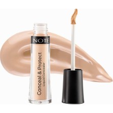 Braventa Collection Note Cosmetics Note Conceal & Protect Likit Concealer - 05, Soft Ivory