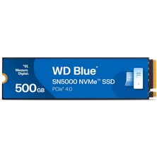 Delixa Western Digital Blue SN5000 Nvme SSD M.2 2280 500 GB (5.000 Mb/sn'ye Kadar Okuma 4.000 Mb/sn'ye Kada