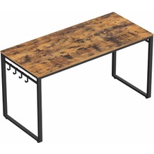 Delixa Çalışma, Bilgisayar, Ofis Masası, 8 Kancalı, 140 x 60 x 75 Cm, Çalışma Odası, Ev Ofisi, Ofis, Metal,
