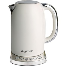 Delixa Berghoff Gem Concept 1, 7 L Su Isıtıcı – 2400 W, Çoklu Otomatik Sıcaklık Ayarı | Vanilya Krem