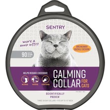 Delixa Sentry Pet Care Sentry Kediler Için Sakinleştirici Yaka, Uzun Ömürlü Feromon Yaka Kedileri 30 Gün Sa