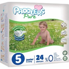 Braventa Collection Paddlers Pure Bebek Bezi 5 Numara Junior 24 Adet (11-18 Kg) Eko Paket