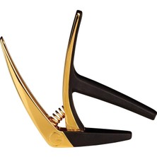 Braventa Collection G7TH 200-140 Nashville Kapodaster Für Akustikgitarre, Goldfarben