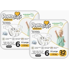 Braventa Collection Paddlers Protection Bebek Bezi 6 Numara X-Large 64 Adet (15+Kg) 2'li Jumbo Set