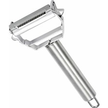 Braventa Collection Paslanmaz Çelik Turbo Jülyen Soyacak Sebze ve Meyve Soyucu Pratik Soyacak