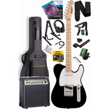 Delixa TLX-50WB-30AMP Tele Kasa Maple Klavye 2 Single-Coil 30W Amfili Elektro Gitar